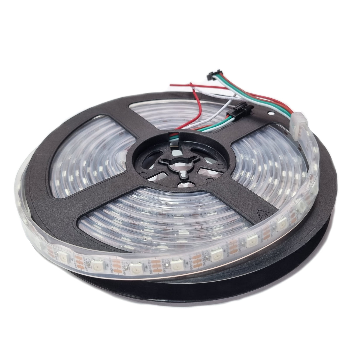 WS2812B Addressable RGB LED Strip White PCB - 5M 60 LEDs/m IP67