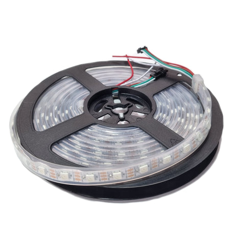 WS2812B Addressable RGB LED Strip White PCB - 5M 60 LEDs/m IP67
