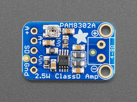 Adafruit Mono 2.5W Class D Audio Amplifier - PAM8302