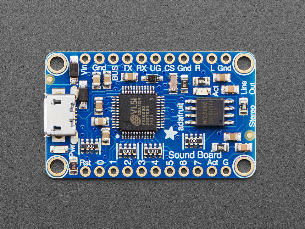 Adafruit Audio FX Mini Sound Board - WAV/OGG Trigger - 2MB Flash