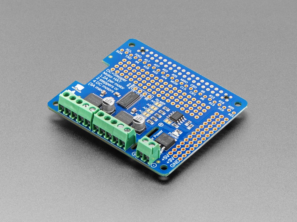 Adafruit DC & Stepper Motor HAT for Raspberry Pi - Mini Kit – Zaitronics