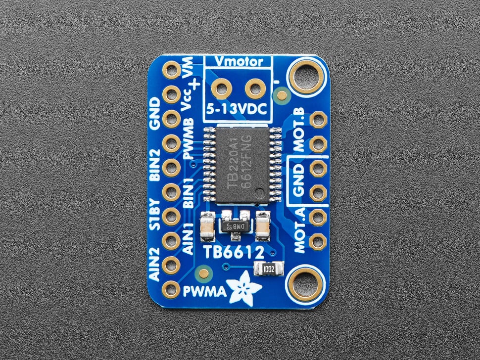 Adafruit TB6612 1.2A DC/Stepper Motor Driver Breakout Board