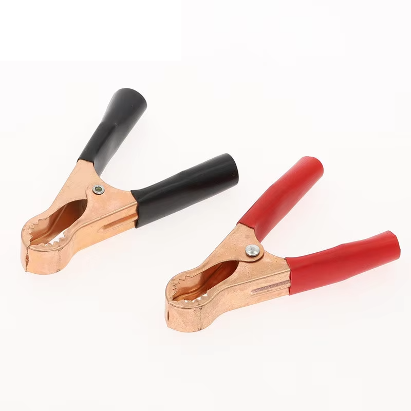 Alligator Battery Clamps Red & Black Pairs - 50A