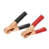 Alligator Battery Clamps Red & Black Pairs - 50A