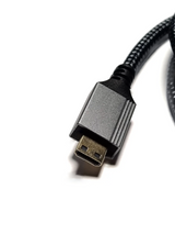 4K Micro HDMI to Standard HDMI 2.0 Braided Cable for Raspberry Pi 4 & 5