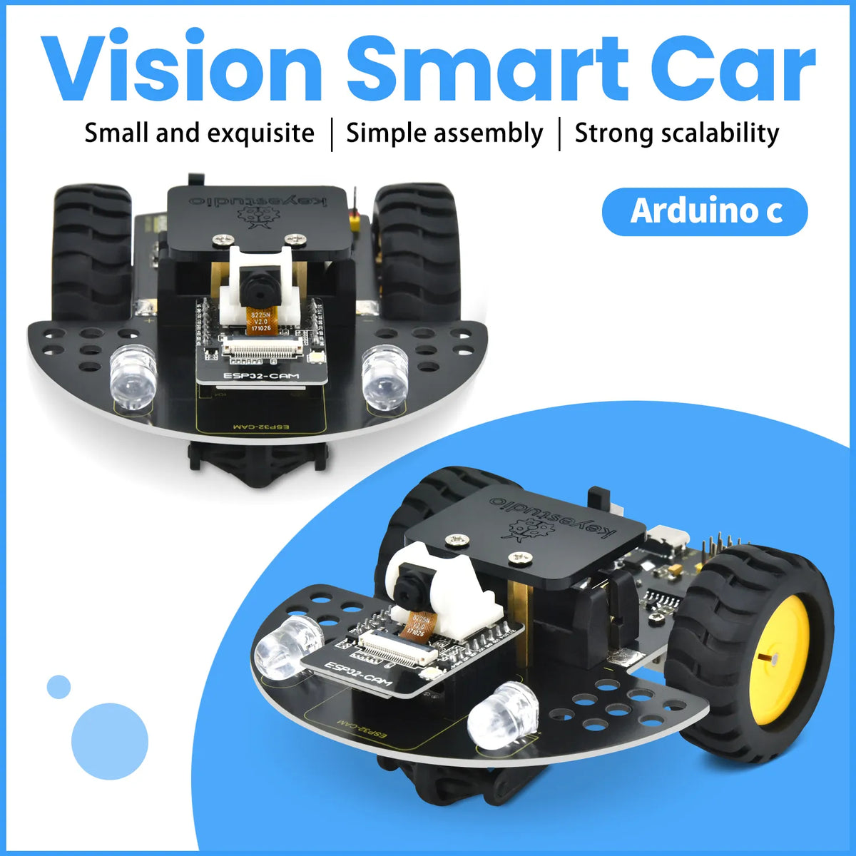 Keyestudio ESP32-CAM Vision Smart Car Robot Kit – Zaitronics