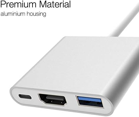 USB-C to HDMI 4K Adapter Hub with USB 3.0 and PD Charging