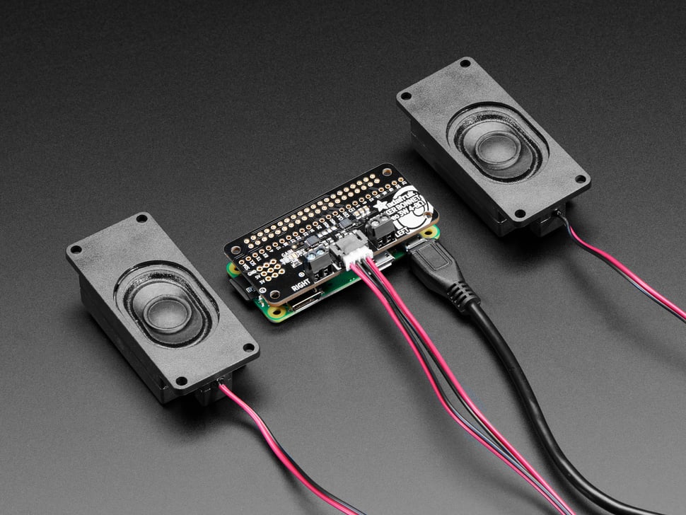 Adafruit I2S 3W Stereo Speaker Bonnet for Raspberry Pi - Mini Kit