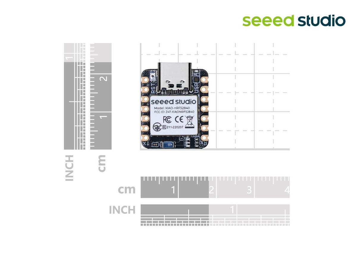 Seeed Studio XIAO nRF52840 (XIAO BLE) Dimension