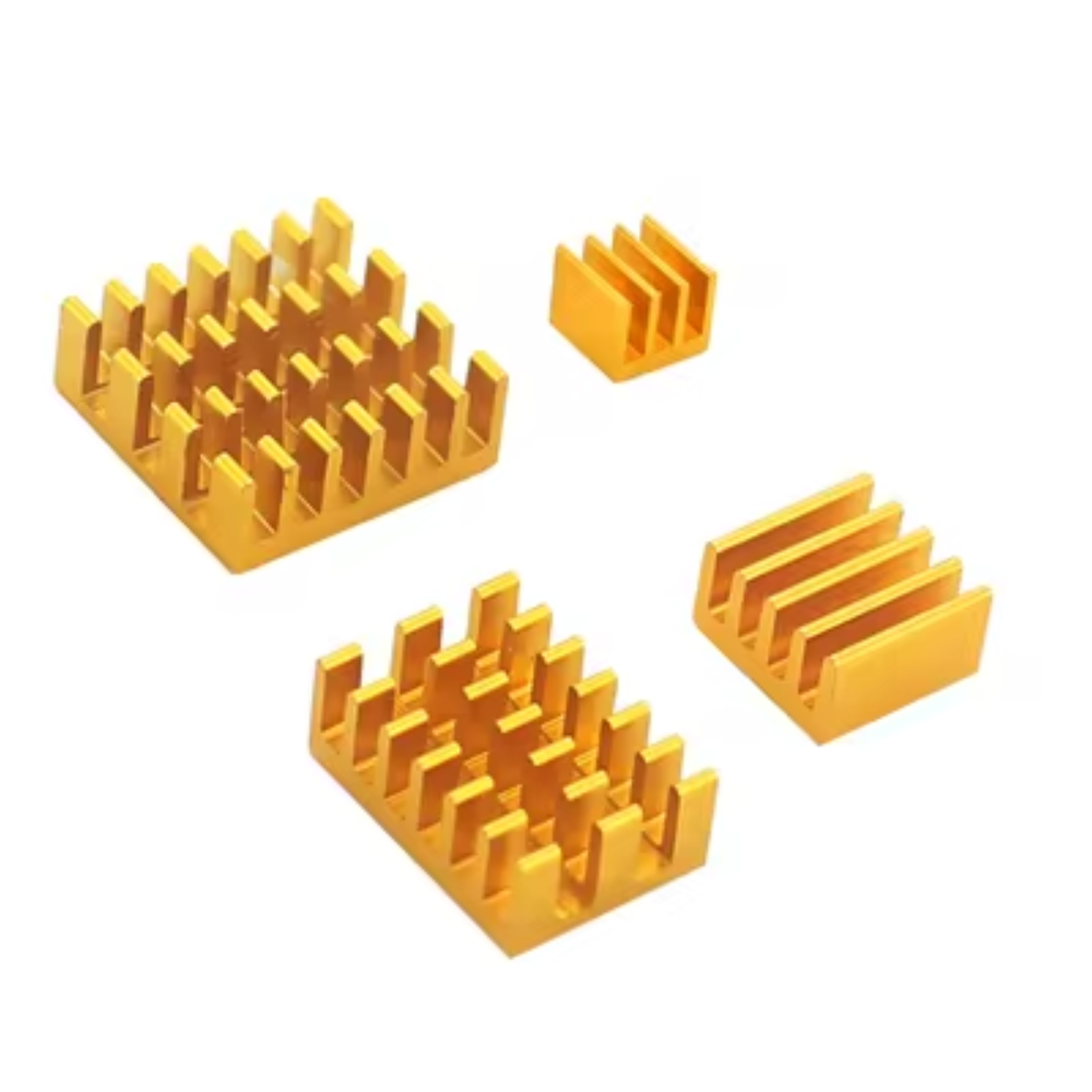 4pcs Gold Heat Sink for Raspberry Pi