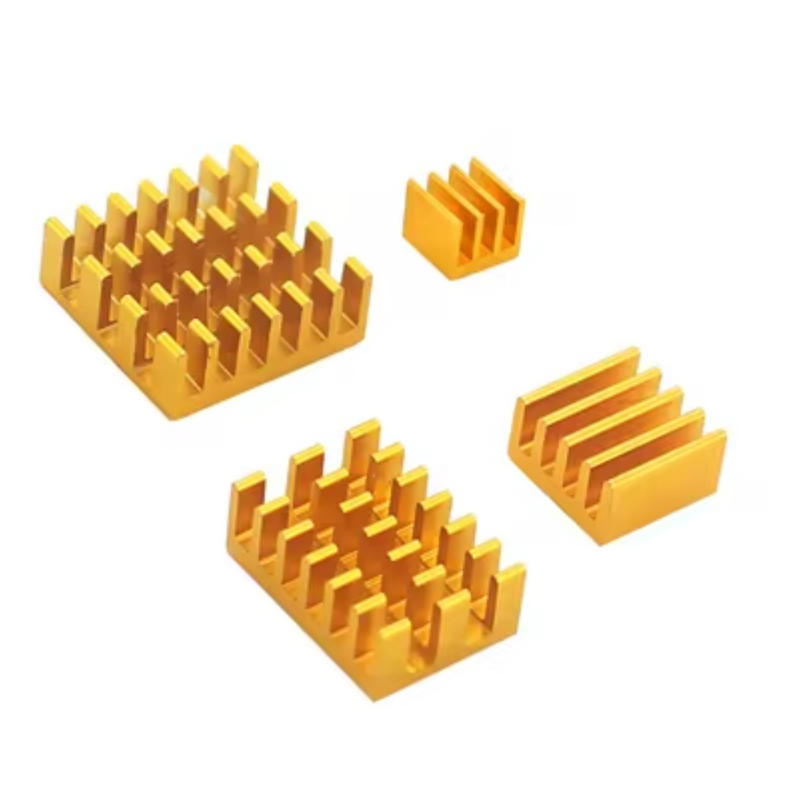 4pcs Gold Heatsink for Raspberry Pi