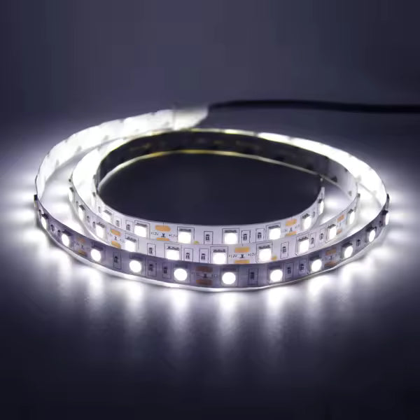 12V 24V 5050 Cool White LED Strip - 5M 60 LEDs/m IP65