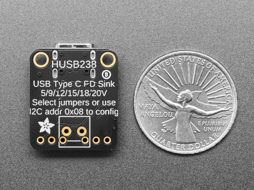 Adafruit USB Type C Power Delivery Dummy Breakout - I2C or Fixed - HUSB238