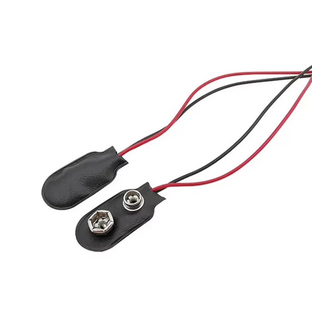 9V 'I' Type Battery Clip Snap With 2.1mm Plug