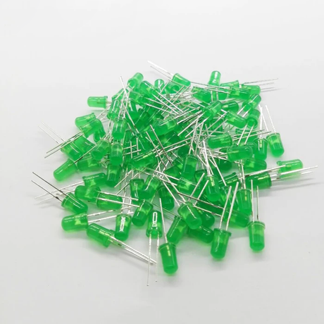 5mm Basic LED Green 100PCS Pack