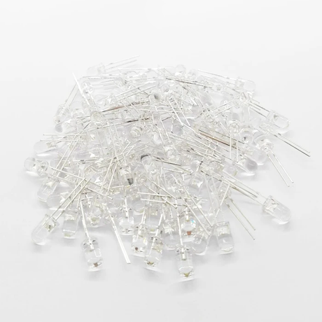 5mm Basic LED White 100PCS Pack