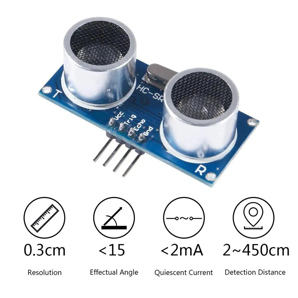 Ultrasonic Distance Module HC-SR04 Ultrasonic Distance Measuring Sensor – Zaitronics
