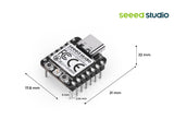 Seeed Studio XIAO ESP32-C5 - Soldered Dimensions