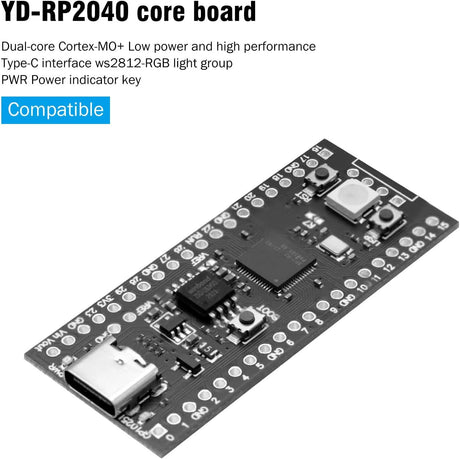 RP2040 Development Board 16MB Flash - Raspberry Pi Pico Compatible