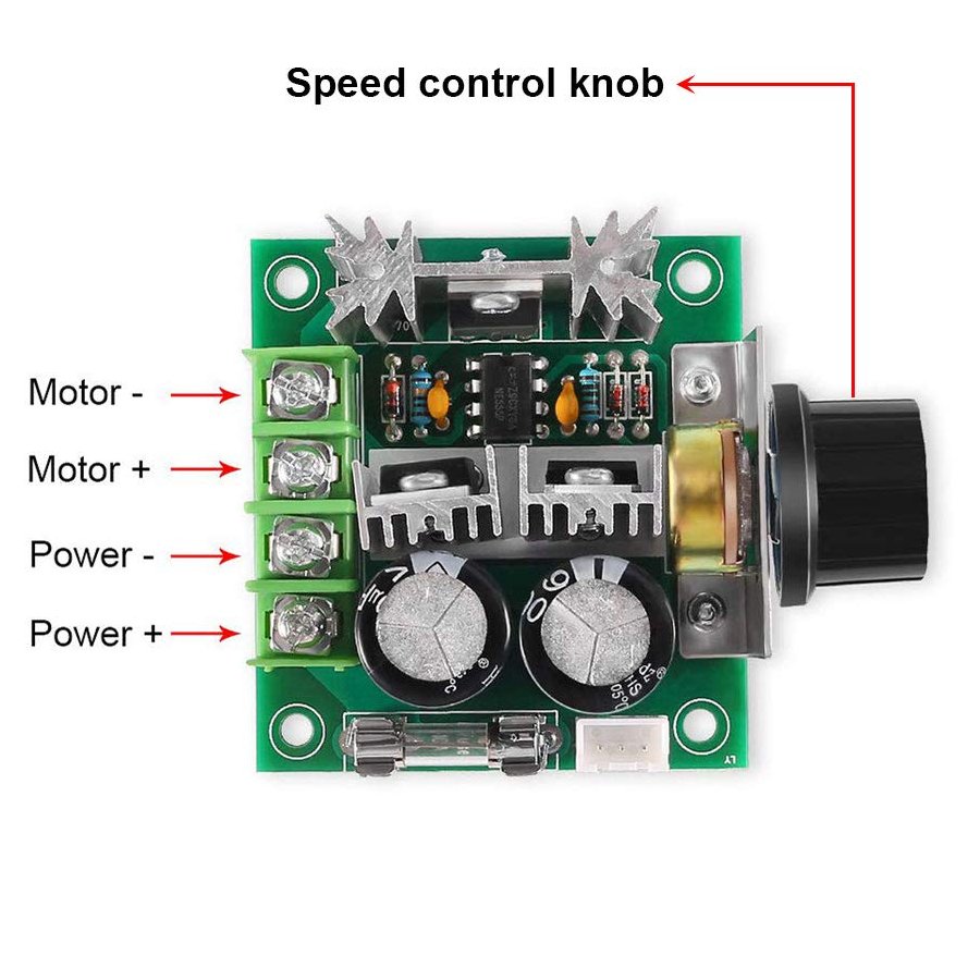 DollaTek 12V-40V 10A PWM DC-Motordrehzahlregler w/Knob DollaTek 12V-40V 10A PWM DC-Motordrehzahlregler w/Knob
