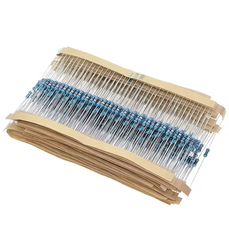 600pcs 30 Values Resistor Kit - 1/4W 1% Metal Film