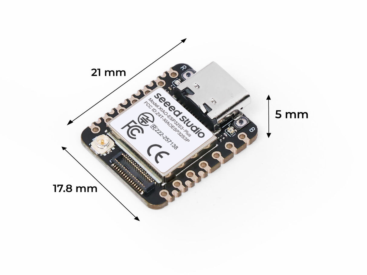 Seeed Studio XIAO ESP32-S3 Plus Dimensions