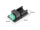 1-Channel Relay for Seeed Studio XIAO Dimensions