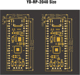 RP2040 Development Board 16MB Flash Dimensions