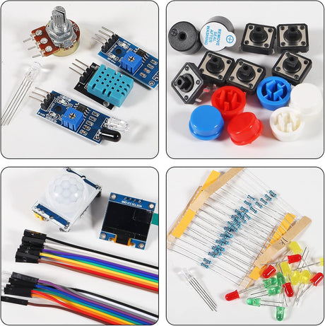 ESP32 Basic Starter Kit – Complete Learning Bundle with 30+ Components & Guided Tutorials