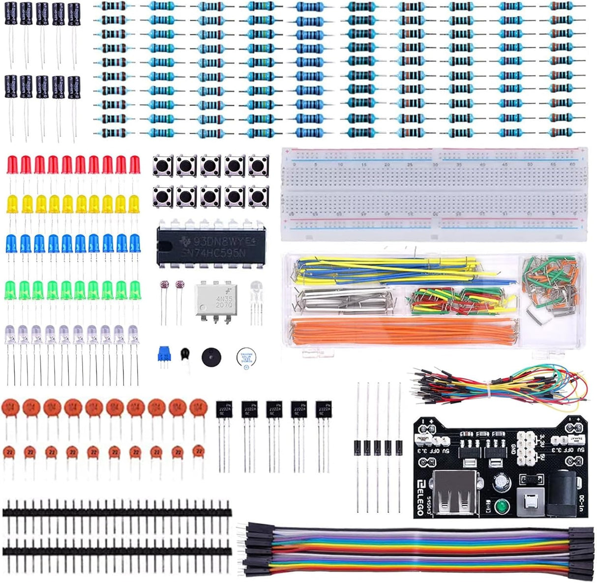 Electronics Starter Kit for Arduino, ESP32 & DIY Projects