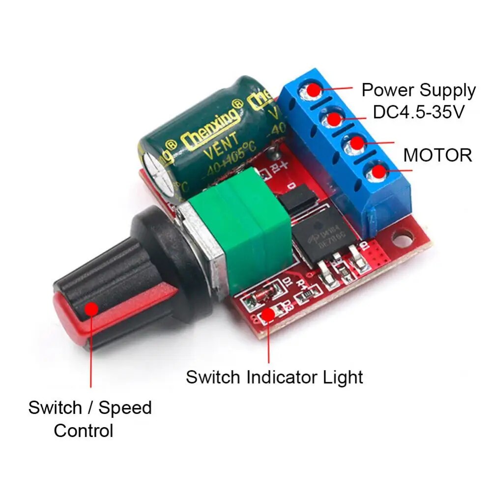 PWM DC Motor Speed Regulator