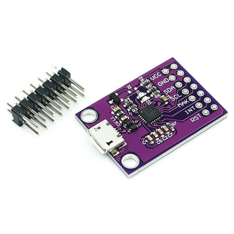 CP2112 USB to I2C debug board, a compact module that converts USB signals to I2C, allowing communication and debugging between computers and I2C-based devices for hardware development and testing.