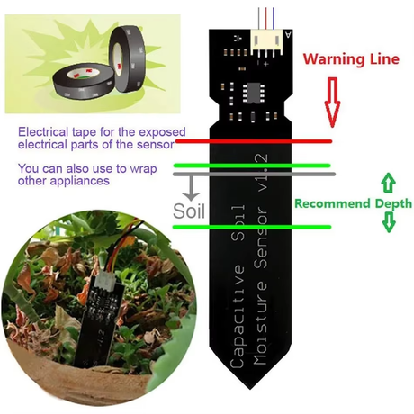 Capacitive Soil Moisture Hygrometer Sensor V2.0