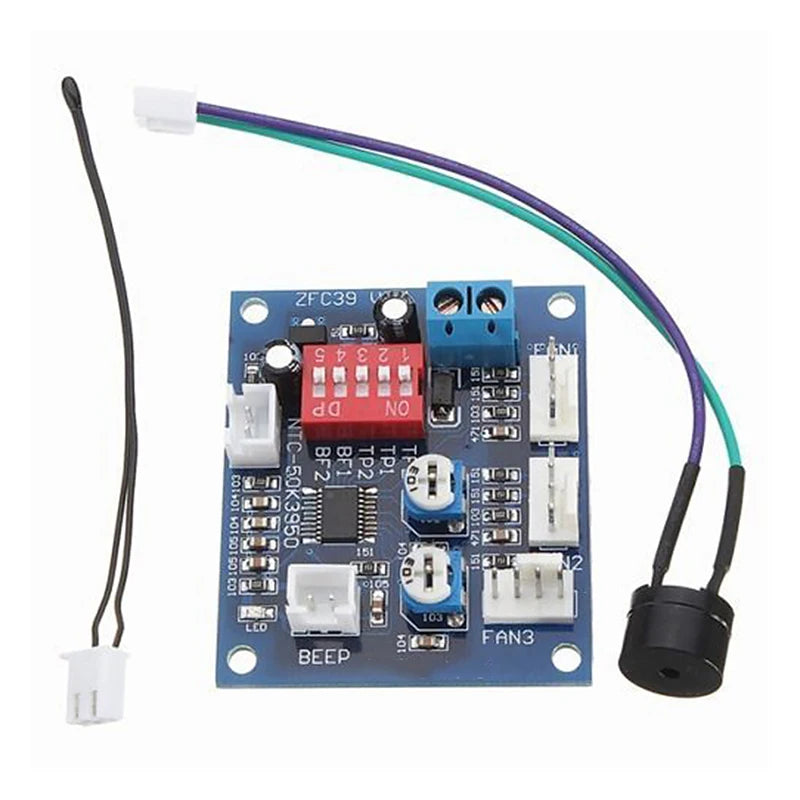 DC 12V 5A PWM Fan Temperature Control Speed Controller