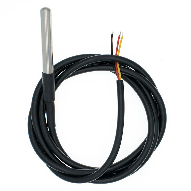 DS18B20 Stainless Steel Temperature Sensor Probe - 1m