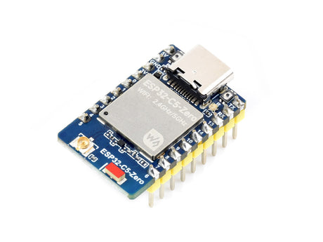 Waveshare ESP32-C5-Zero-M dual-band Wi-Fi 6 mini development board with headers