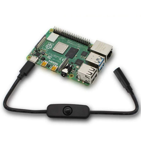 Raspberry Pi USB Type-C Male to Female ON/OFF Switch Power Control Cable