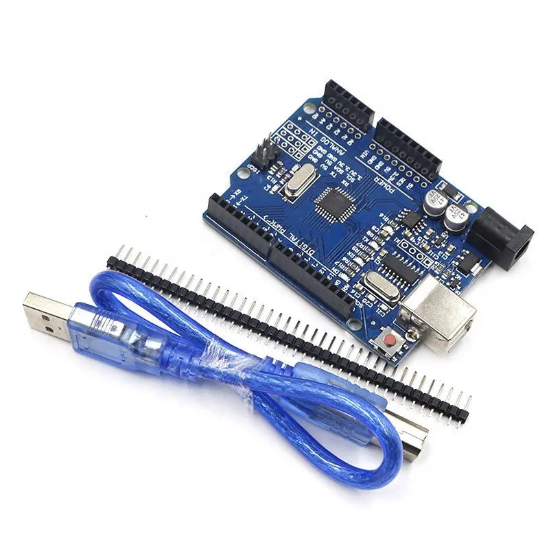 Arduino uno + cable + pins