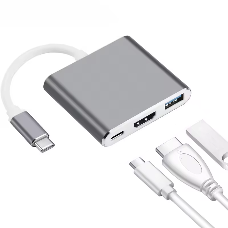 USB-C to HDMI 4K Adapter Hub with USB 3.0 and PD Charging