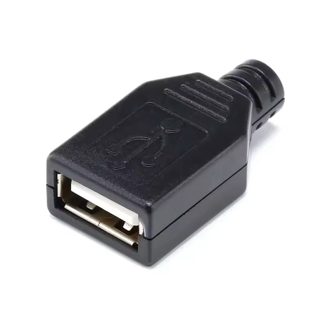 USB Type A Female 4 Pin DIY Connector Plug