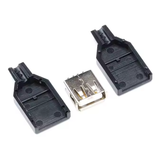 USB Type A Female 4 Pin DIY Connector Plug