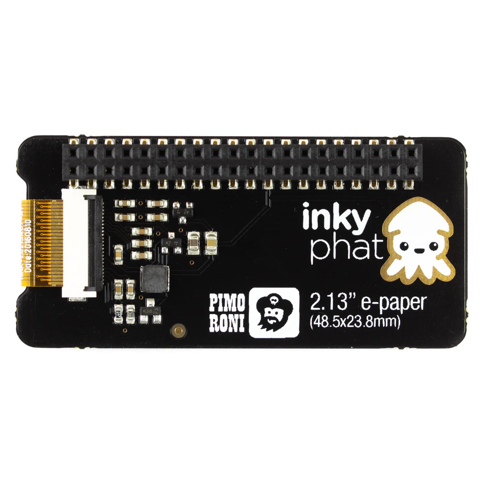 Pimoroni Inky pHAT (ePaper/eInk/EPD) - Red/Black/White