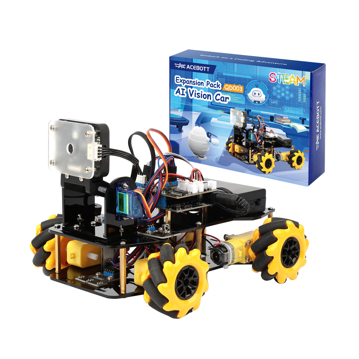 ACEBOTT ESP32 AI Vision Expansion Pack For Smart Car Kit