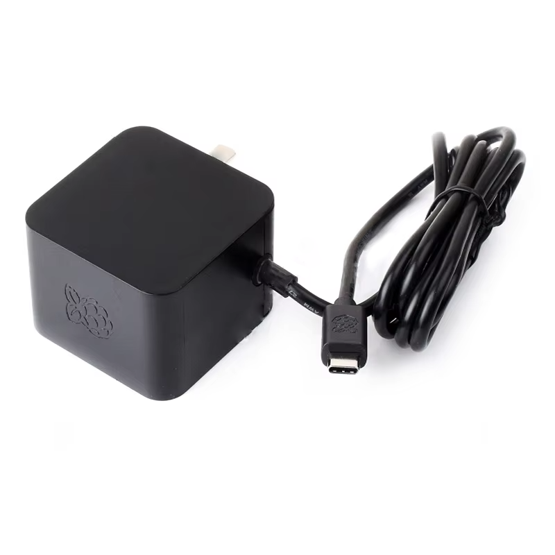 Raspberry Pi 5 Official Power Supply Black USB-C
