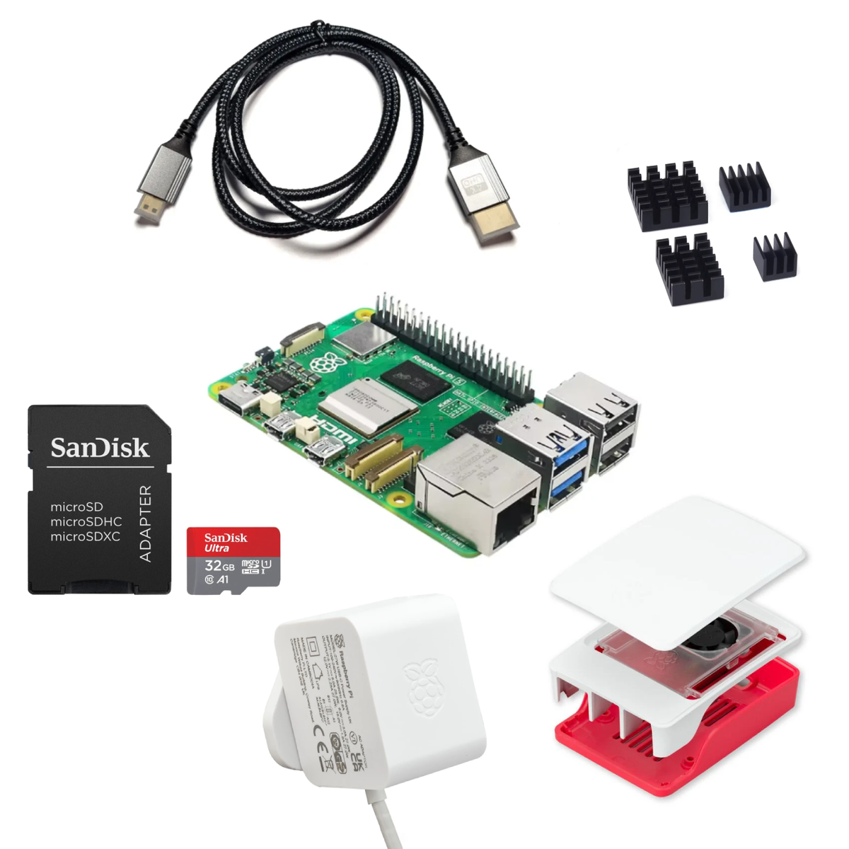 Start Raspberry Raspberry Pi 5 16GB Kit Australia | Beginners Collection Starter Kit ...
