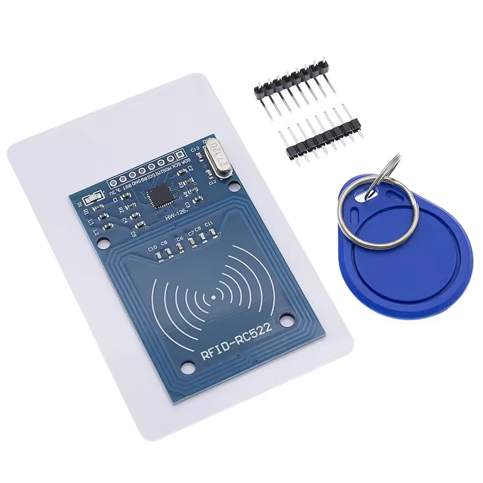 RC522 NFC RFID 13.56MHz Card Reader/Writer Module Kit with Card and Key Fob