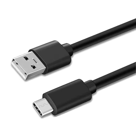 USB-A to USB-C Cable – 0.5m / 1m / 2m Black (USB 2.0)