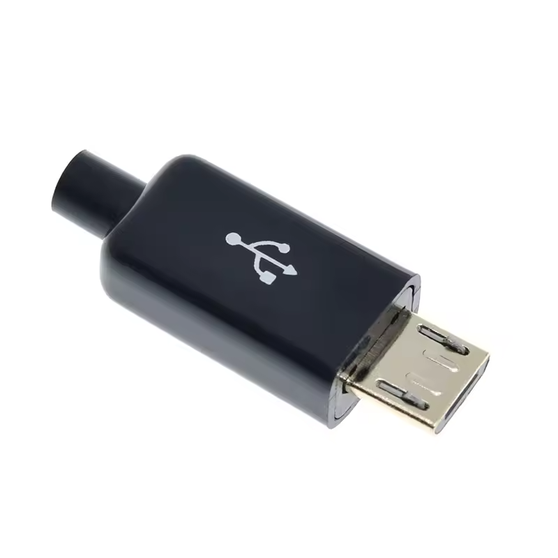 Micro USB Type B Male 5 Pin DIY Connector Plug