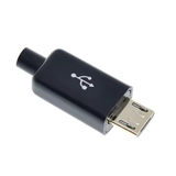 Micro USB Type B Male 5 Pin DIY Connector Plug