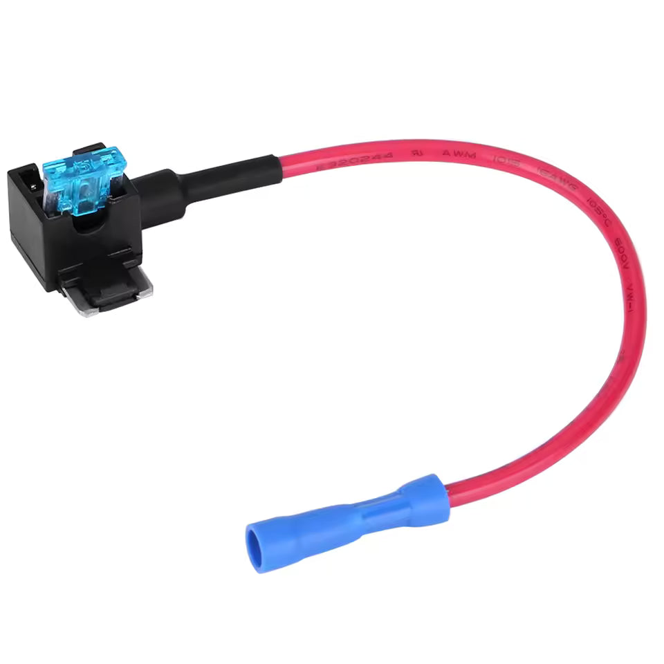 Double Mini Blade Fuse Tap Cable Low Profile – 15A